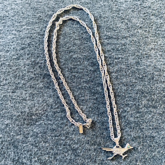 Monet Silver Tone Chain Necklace - Picture 1 of 6